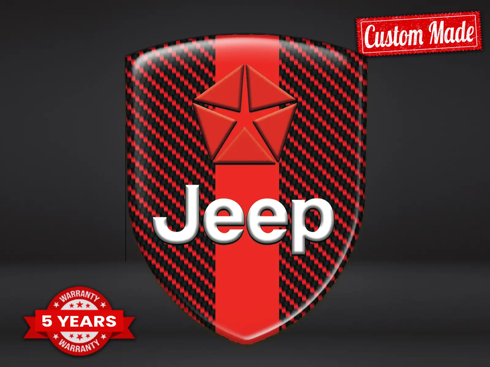 Jeep Pegatina En Relieve Máximo Duradero Estilo Pro Rendimiento